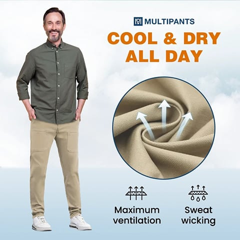 đ„HEIĂER SALE 50 % RABATTđ„° MultiPants â StrapazierfĂ€hige Cargohose mit hoher ElastizitĂ€t und mehreren Taschen