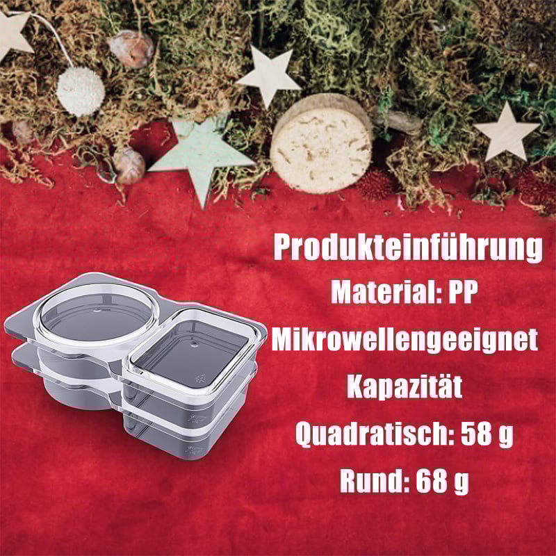 ⏳Begrenzte Zeit 50% Rabatt💥Wiederverwendbarer Snackbehälter mit zwei Fächern