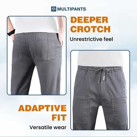 đ„HEIĂER SALE 50 % RABATTđ„° MultiPants â StrapazierfĂ€hige Cargohose mit hoher ElastizitĂ€t und mehreren Taschen