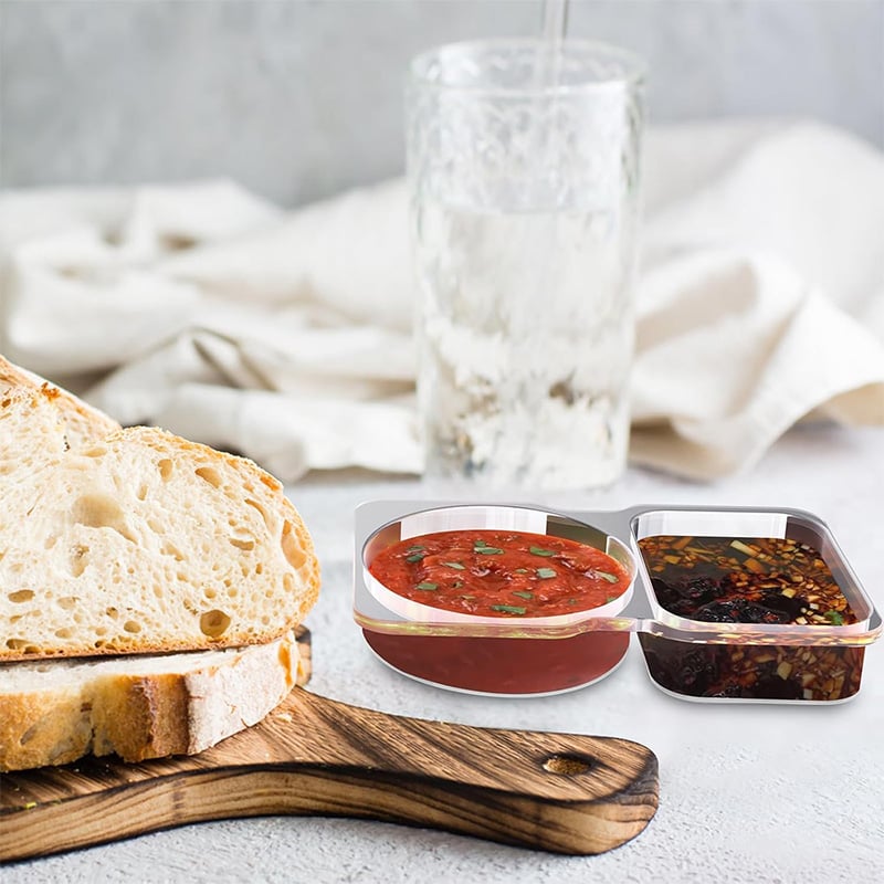 ⏳Begrenzte Zeit 50% Rabatt💥Wiederverwendbarer Snackbehälter mit zwei Fächern