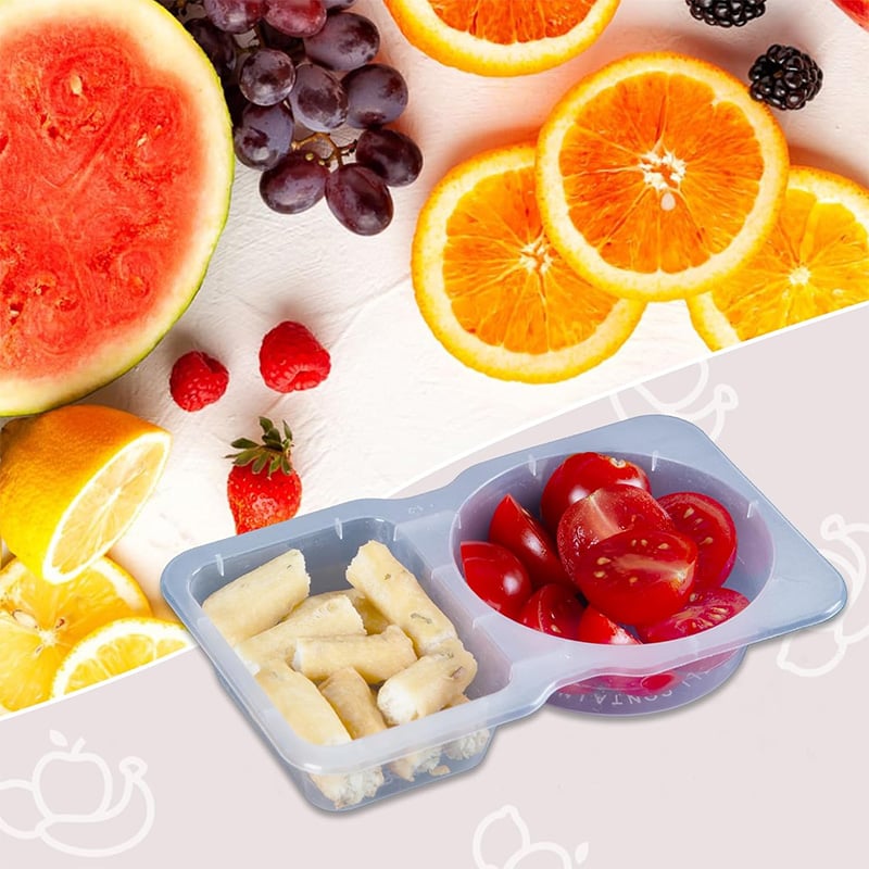 ⏳Begrenzte Zeit 50% Rabatt💥Wiederverwendbarer Snackbehälter mit zwei Fächern