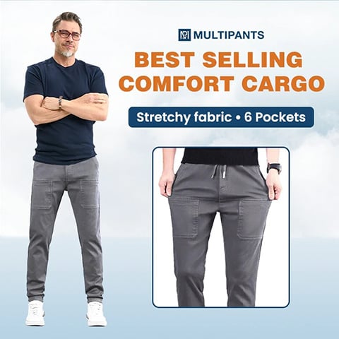 đ„HEIĂER SALE 50 % RABATTđ„° MultiPants â StrapazierfĂ€hige Cargohose mit hoher ElastizitĂ€t und mehreren Taschen