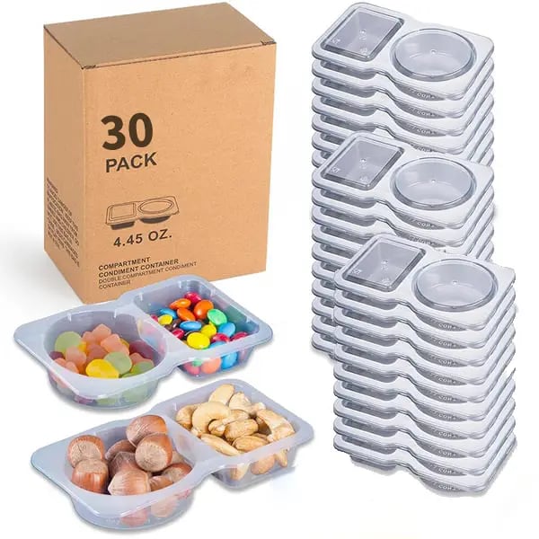 ⏳Begrenzte Zeit 50% Rabatt💥Wiederverwendbarer Snackbehälter mit zwei Fächern