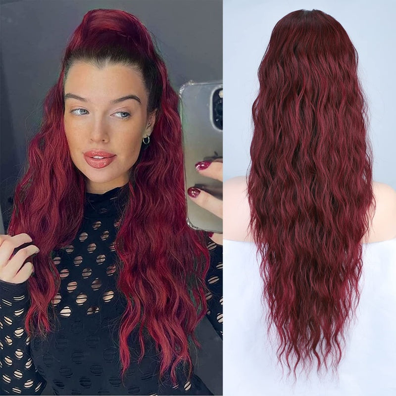 💜 LETZTER TAG DER AKTION - 50 % RABATT 💜Lockige, gewellte Frizz-Haarverlängerung mit Pferdeschwanz
