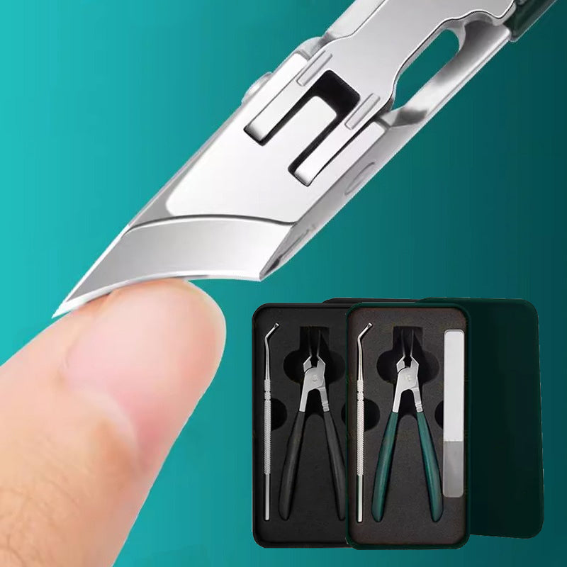 🔥HEIßER SALE 50 % RABATT🥰Anti-Splash 25 ° Slant Edge Nagel Clipper 3-teiliges Set