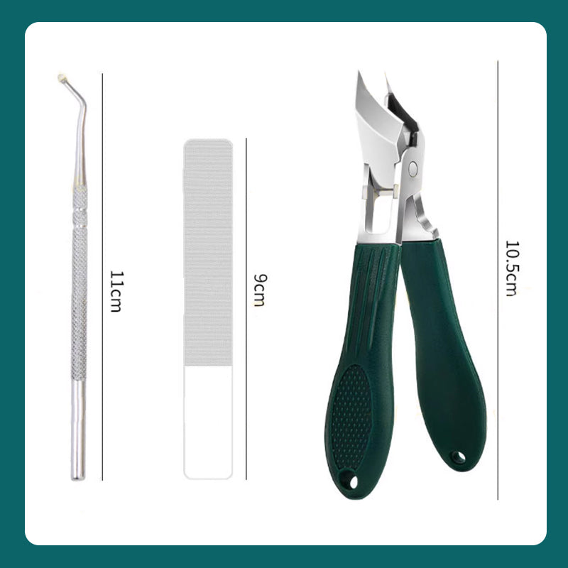 🔥HEIßER SALE 50 % RABATT🥰Anti-Splash 25 ° Slant Edge Nagel Clipper 3-teiliges Set