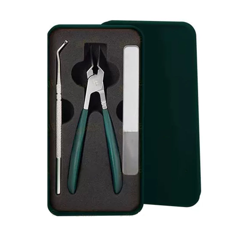 🔥HEIßER SALE 50 % RABATT🥰Anti-Splash 25 ° Slant Edge Nagel Clipper 3-teiliges Set