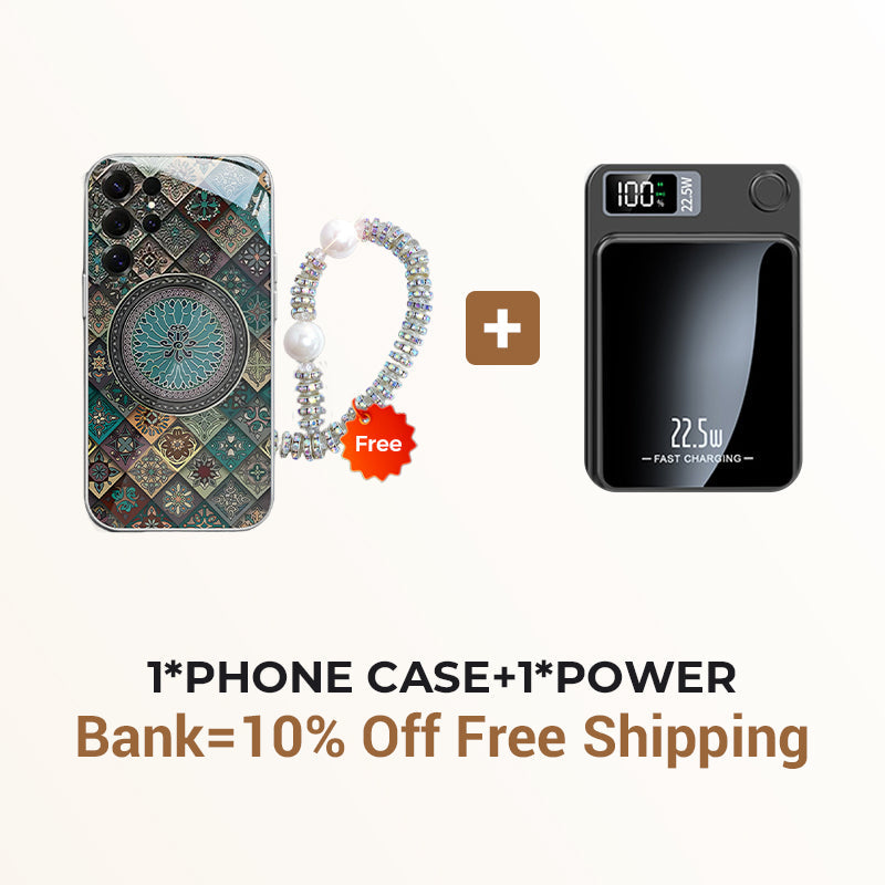 Bunte Blaue Lotusblume Totem Hülle für Samsung S Serie – Erhalte ein GRATIS Exquisites Diamantarmband!🔥