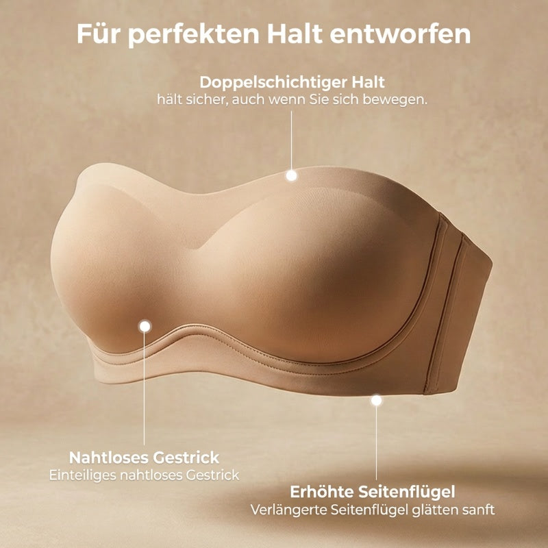 💞Damen-BHs ohne Träger, Push-up-BHs, Bandeau-BHs, rutschfeste, bügellose, stützende, gepolsterte BHs, nahtlose, bequeme Tube-BHs und Jelly-BHs