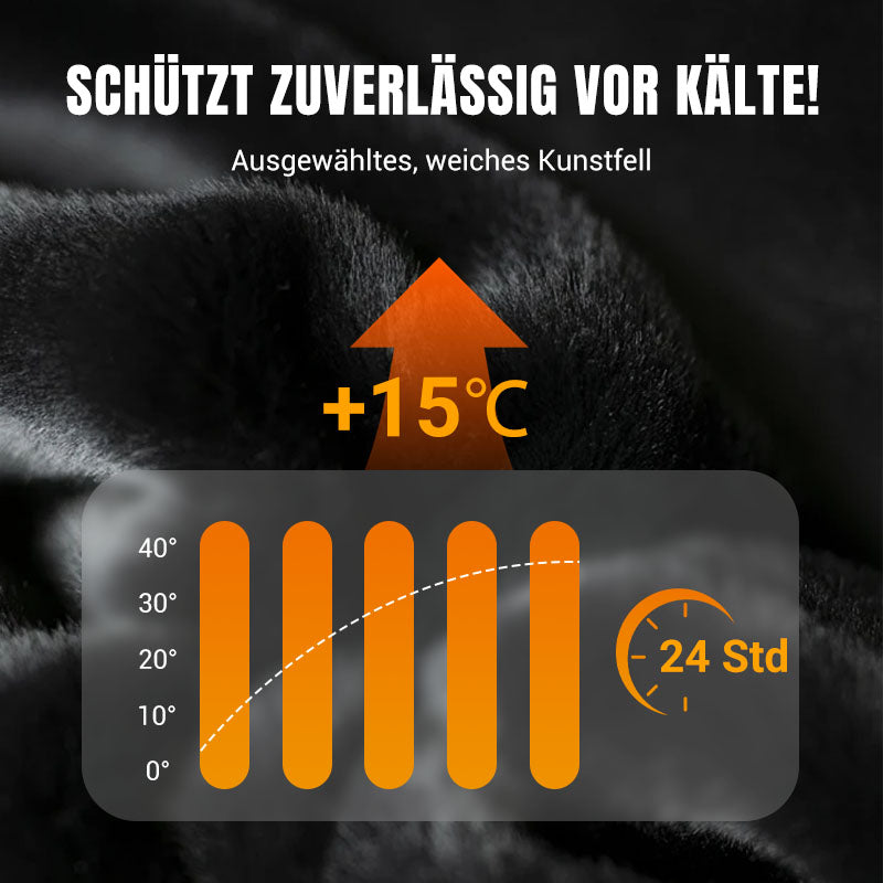 ❄️Einfarbige, warme Herrenjacke mit Reißverschluss –💪Knitterfrei, wind-, regen- und schneefest!