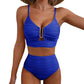 💕 LETZTER TAG AKTION – 50 % RABATT 💕Damen Push-up Bikini mit hohem Bund