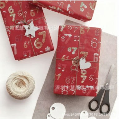 🎁🎄 Lustiges Weihnachts-Zahlen-Muster Geschenkpapier – Mach Deine Geschenke Unvergesslich!
