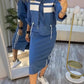 ❄️LETZTER TAG – 51 % RABATT 💖 Damen-Set aus Stehkragenjacke und Kleid