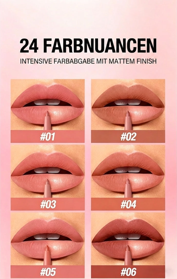 Wasserdichter, matter Lipliner-Stift