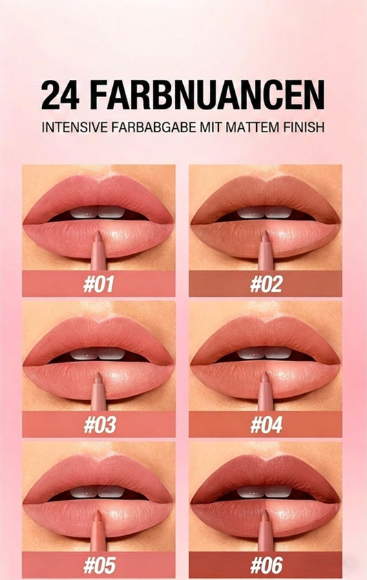 Wasserdichter, matter Lipliner-Stift
