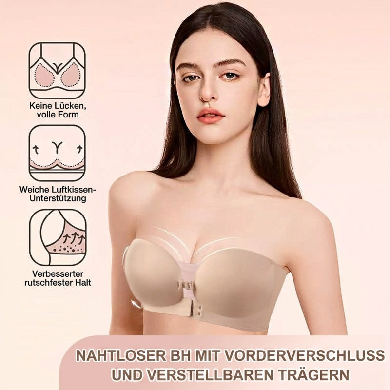 Nahtloser BH mit Frontverschluss und verstellbaren Trägern