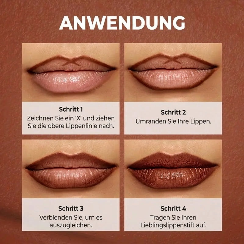 Wasserdichter, matter Lipliner-Stift