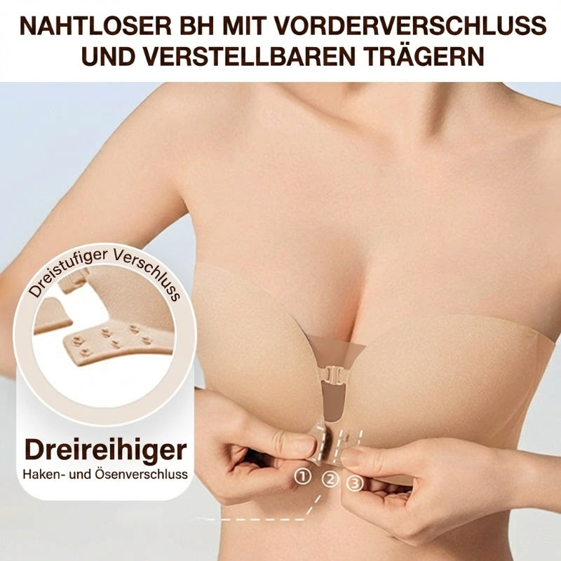 Nahtloser BH mit Frontverschluss und verstellbaren Trägern
