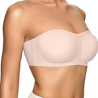 💞Damen-BHs ohne Träger, Push-up-BHs, Bandeau-BHs, rutschfeste, bügellose, stützende, gepolsterte BHs, nahtlose, bequeme Tube-BHs und Jelly-BHs