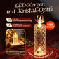 4er-Set LED-Kerzen mit Kristall-Optik