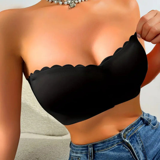 🔥 Letzter Tag 50% Rabatt! 🔥Nahtloser trägerloser Bandeau-BH mit Frontverschluss