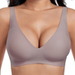 💜Begrenzte Zeit 50% Rabatt💜Nahtloser Push-up-BH mit tiefem V-Ausschnitt und ohne Bügel