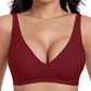 💜Begrenzte Zeit 50% Rabatt💜Nahtloser Push-up-BH mit tiefem V-Ausschnitt und ohne Bügel