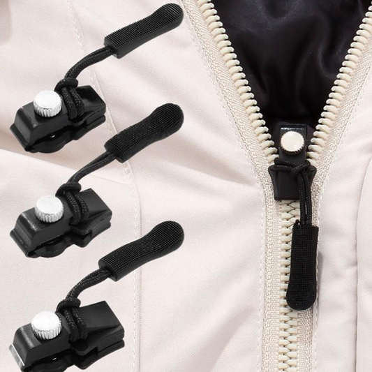 🛠️ KAUFEN 1 ERHALTEN 2! ✨ Einfach zu Installierendes Reparatur-Set für Reißverschluss-Zipper - Enthält 8 Griffstile & 12 Schieber für Taschen, Jacken & Koffer 🔩📦