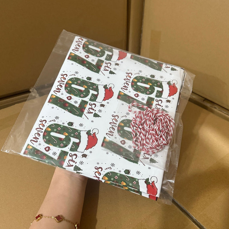 🎁🎄 Lustiges Weihnachts-Zahlen-Muster Geschenkpapier – Mach Deine Geschenke Unvergesslich!