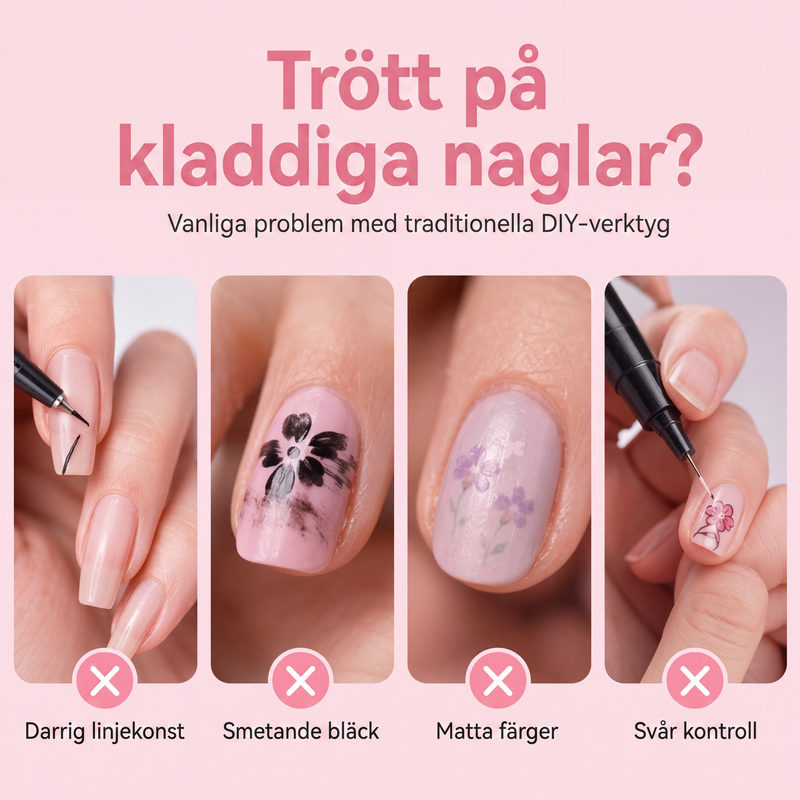 🔥24-Farben-Nagelkunststifte, 12 doppelseitige Stifte mit zwei Spitzen – für kreative Nageldesigns